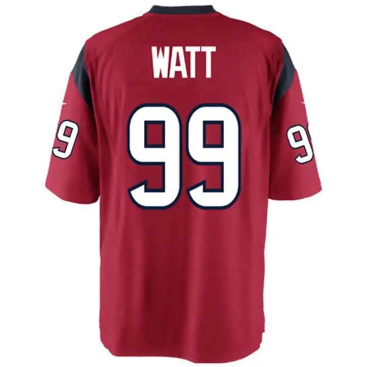 Maillot de match NFL des Texans J.J. Watt #99 rouge