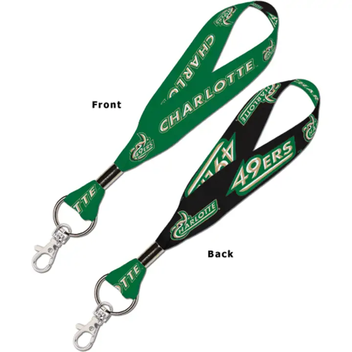 UNC Charlotte 49ers Keystrap with Snap Ast