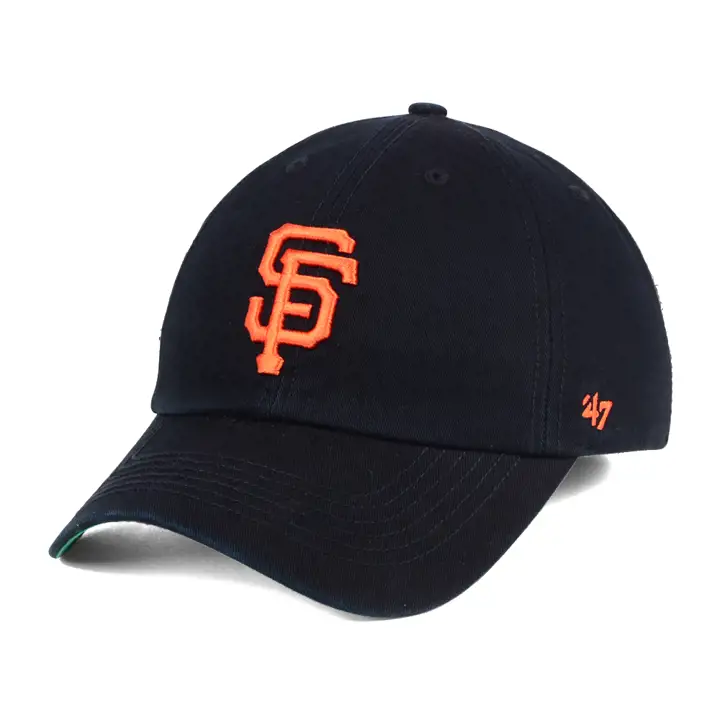 "Casquette réplique officielle du terrain « SF » des SF GIANTS '47 Franchise noire"