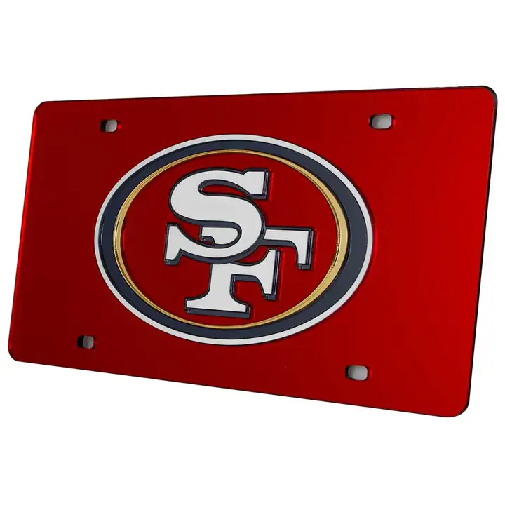 49ERS ACRYLIC LASER TAG mar