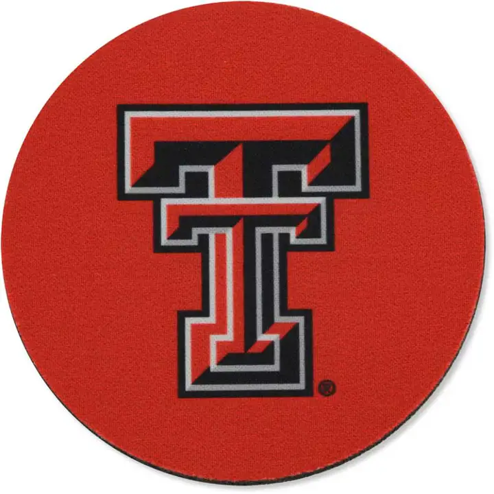 Lot de 4 sous-verres en néoprène Texas Tech