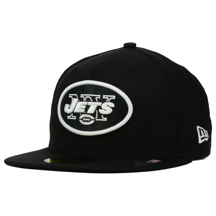 NY JETS NFL BLK/WHT 5950 cercle logo blk
