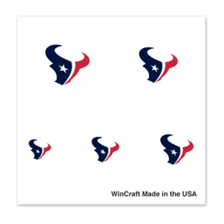 Tatouage d'ongle Texans WIN marine/rouge