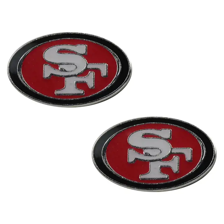 Boucles d'oreilles clous logo 49ERS Aminco