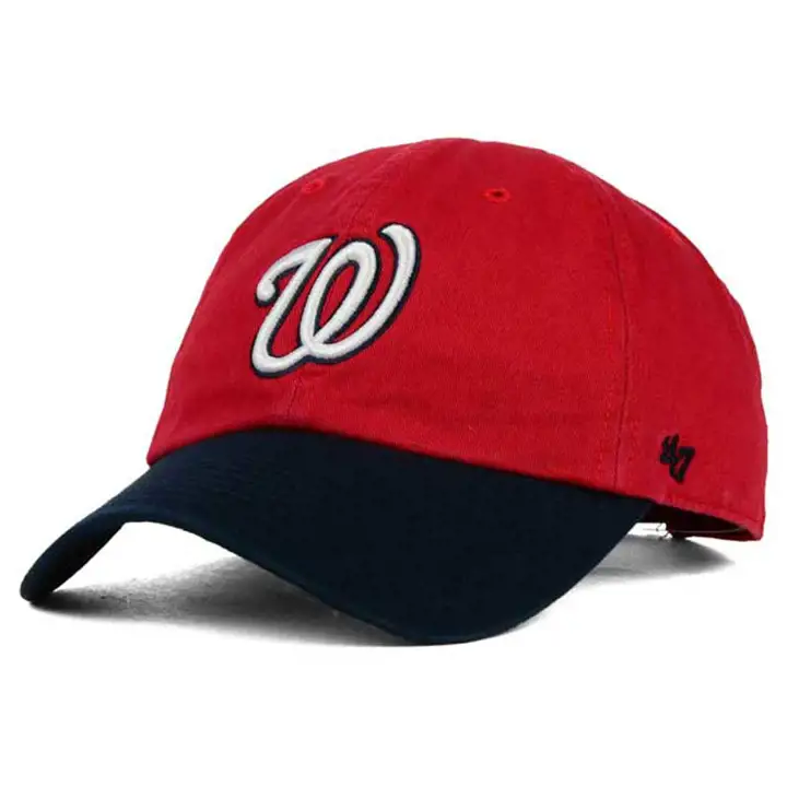 "Nationals MLB OFR NETTOYAGE « W » rouge/bleu marine"