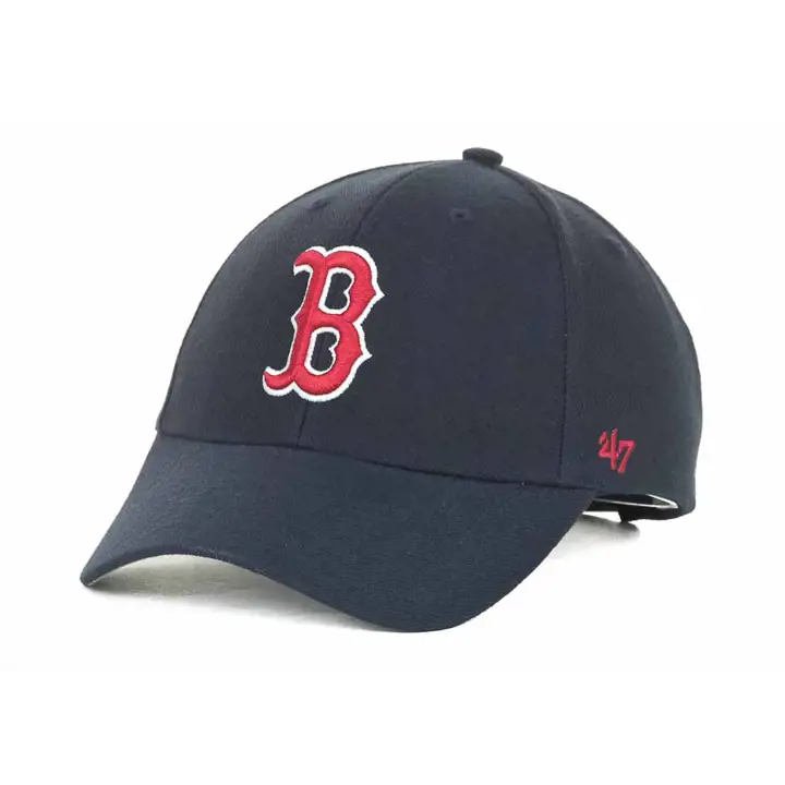 "RED SOX MLB Casquette Réplique On Field MVP BLANC \"B\" marine"