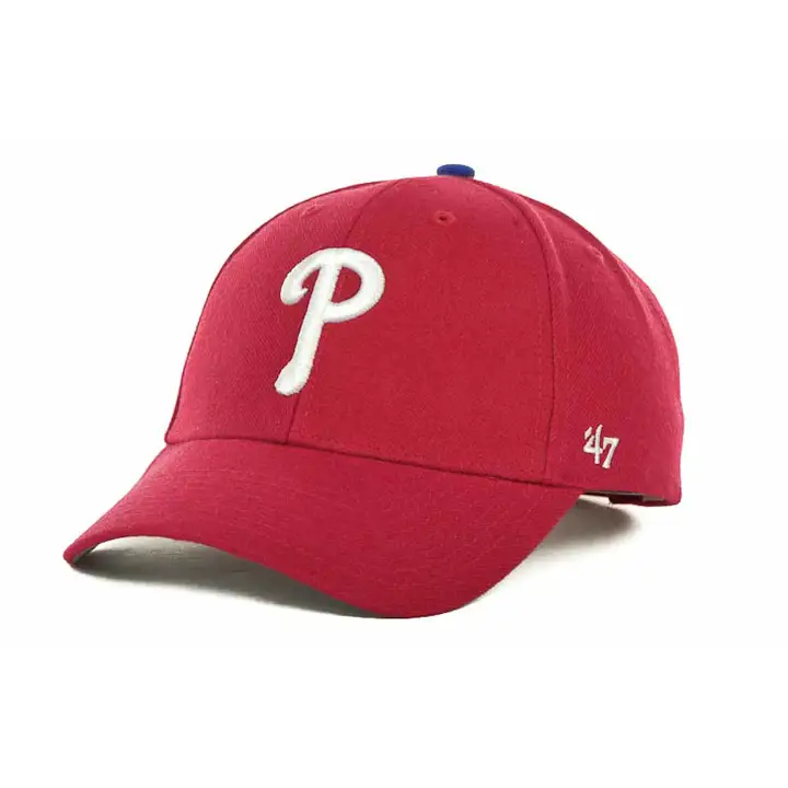 "PHILLIES MLB Casquette de terrain Replica MVP \"P\" rouge"