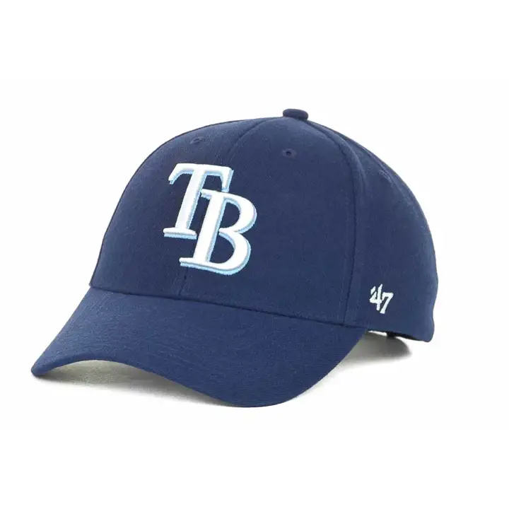 "Casquette MLB replica officielle MVP des RAYS « TB » bleu marine"