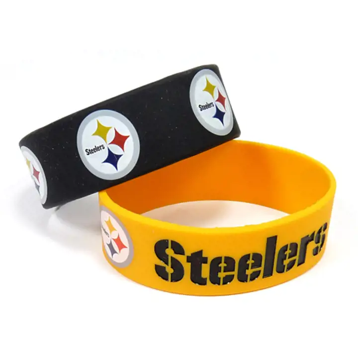 Bracelet large STEELERS lot de 2 Aminco