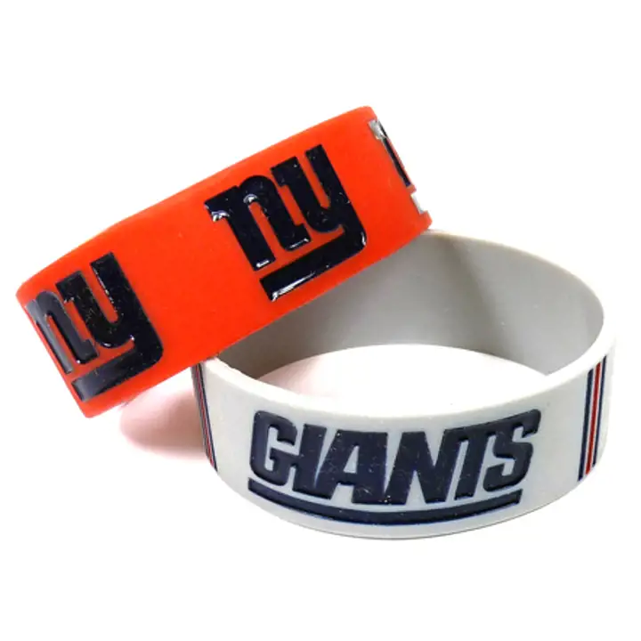 Lot de 2 bracelets larges NY Giants Aminco