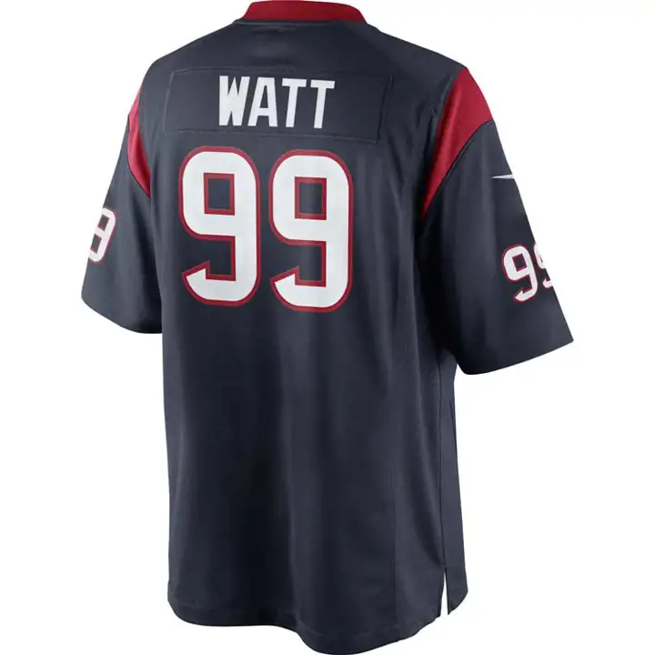 Maillot NFL officiel Texans J.J. Watt #99 marine