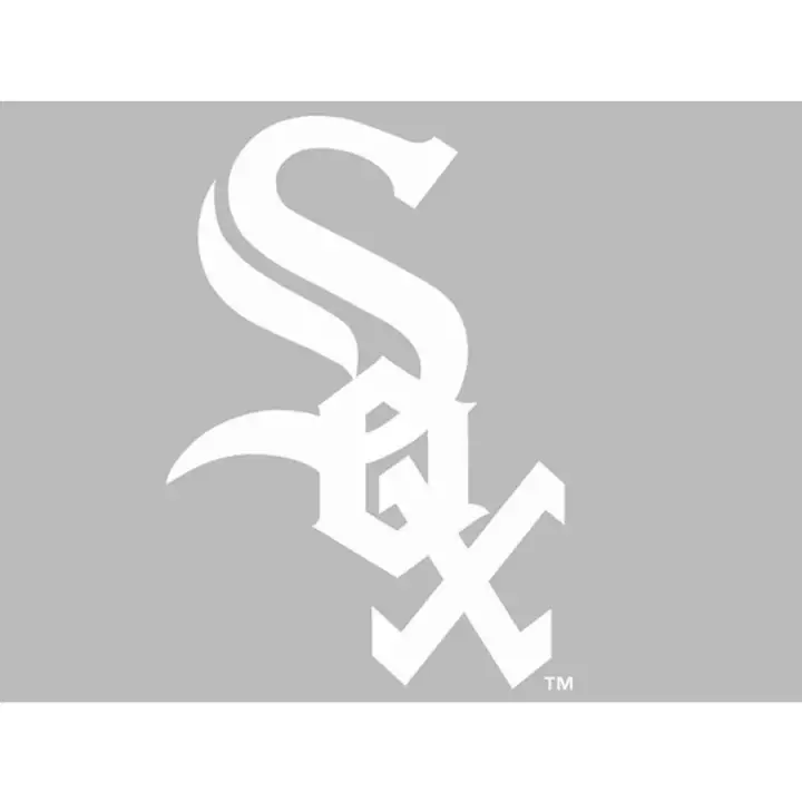WHITE SOX Décalcomanie découpée 8x8 Blanc