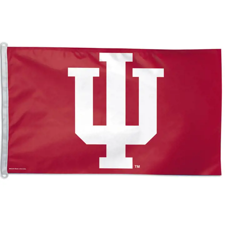 Indiana DRAPEAU 3X5 WIN crim/blanc