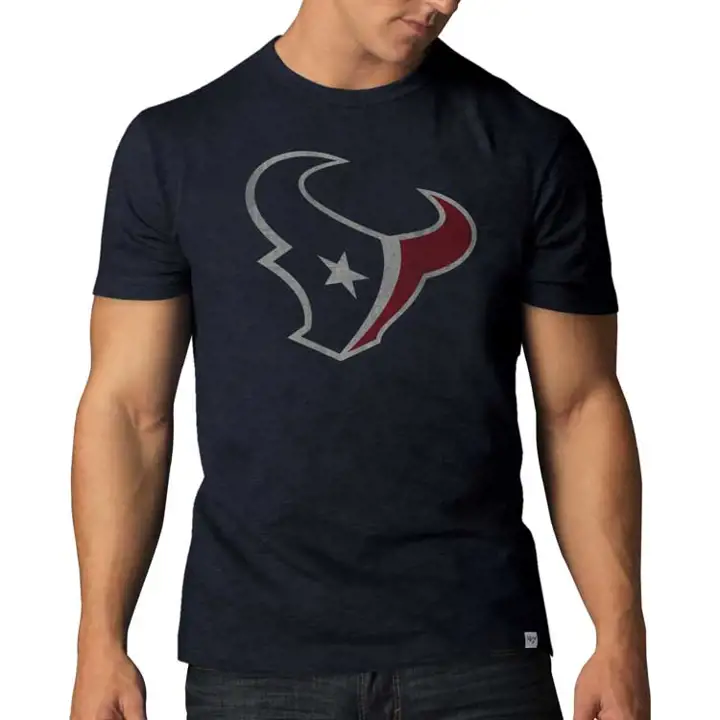 T-shirt de mêlée NFL Grit Logo des Texans bleu marine