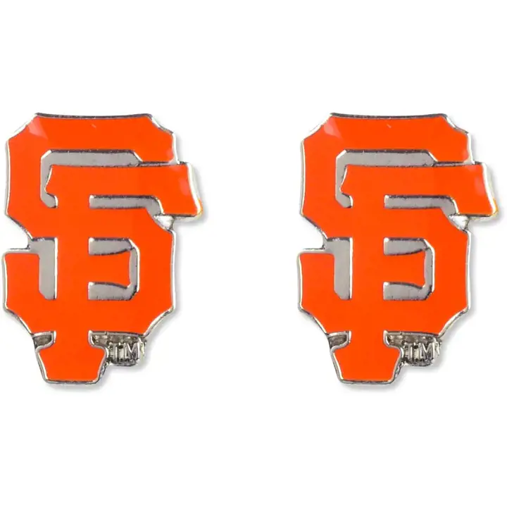 Boucles d'oreilles clous logo SF GIANTS Aminco