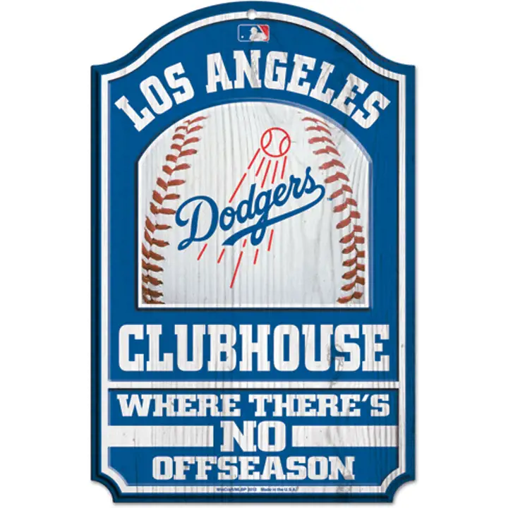 Panneau en bois 11x17 DODGERS - Clubhouse
