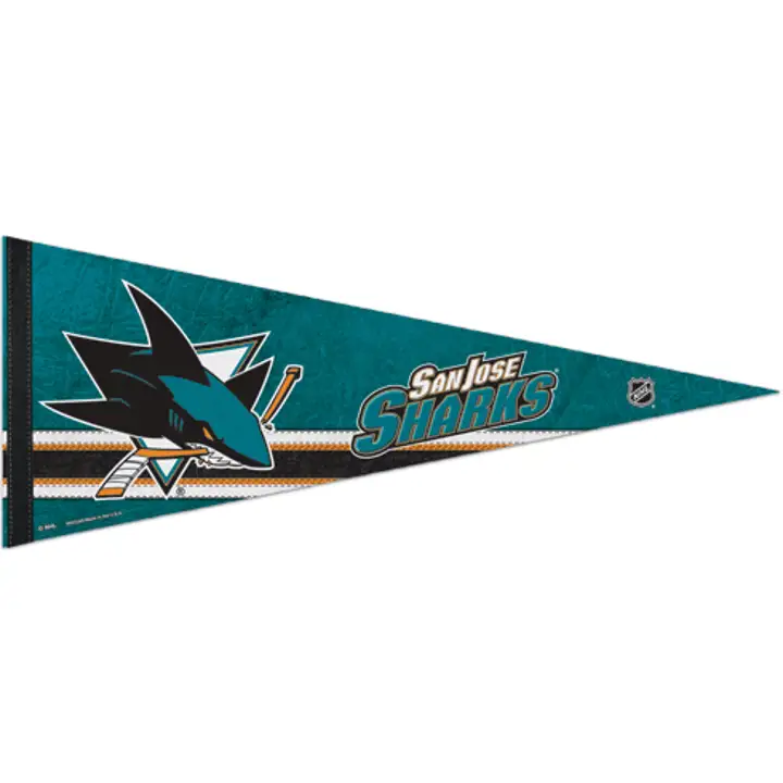Fanion SHARKS 12x30 de qualité supérieure