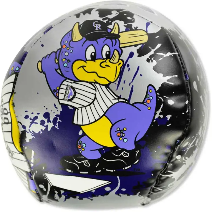 "Rockies Softee Balle de baseball souple lancer rapide 4 po", 100 % polyester