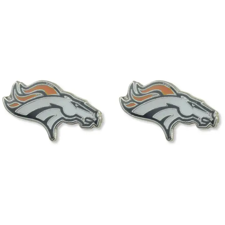 Boucles d'oreilles clous logo BRONCOS Aminco