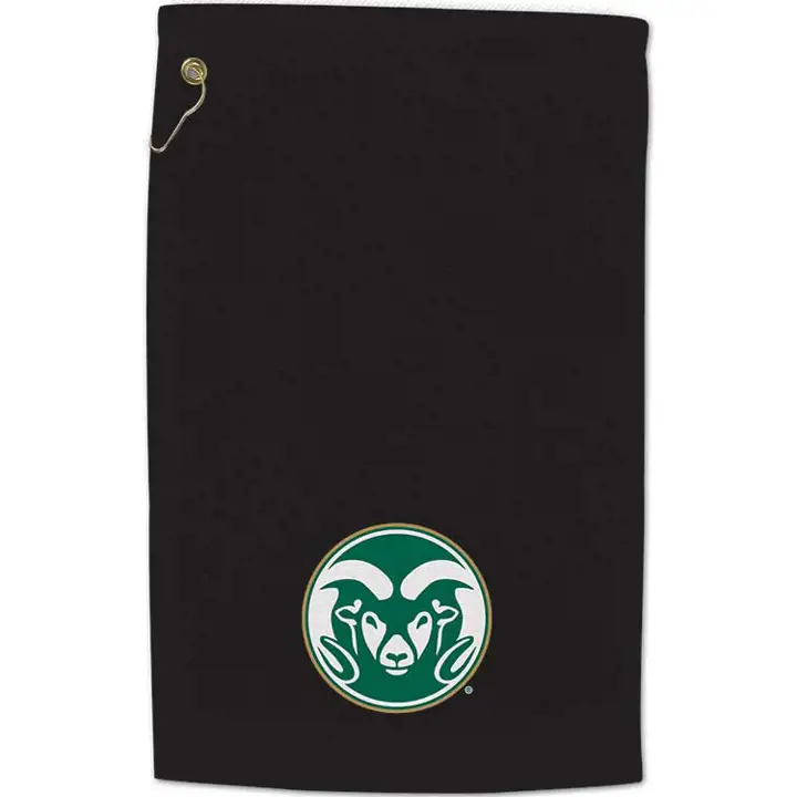 Serviette de sport Colorado State Rams noire/verte
