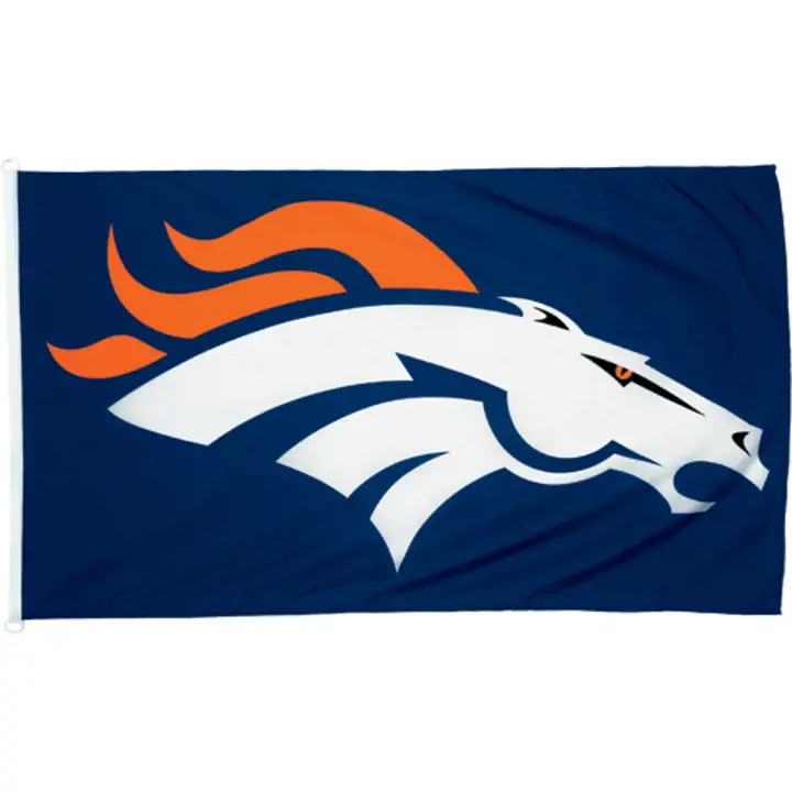 DRAPEAU DES BRONCOS 3X5 Wincraft bleu/orange/blanc