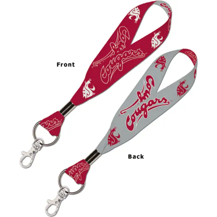 Washington State Cougars Keystrap with Snap Ast