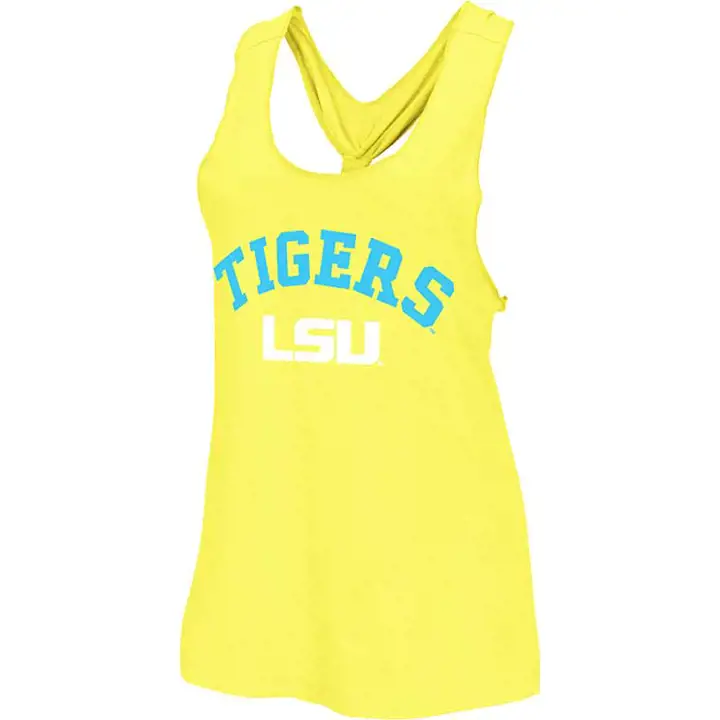 Débardeur Tressé LSU NCAA Femme Neon Jaune