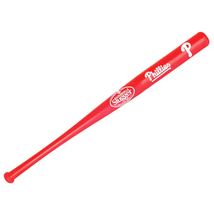 Batte PHILLIES 18" couleur pleine "P" rouge
