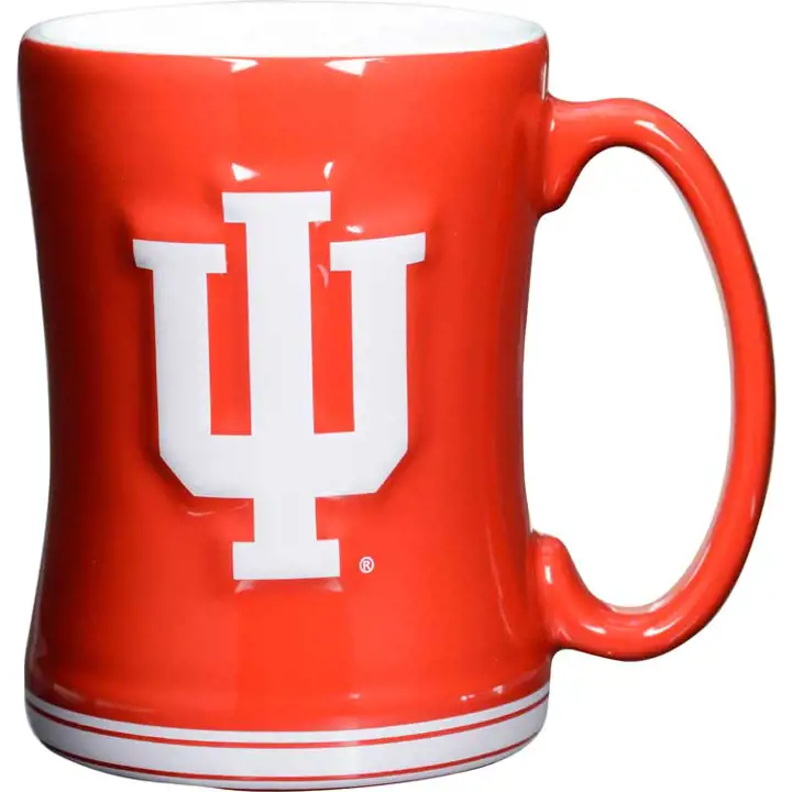Mug en relief rouge Indiana 14 oz