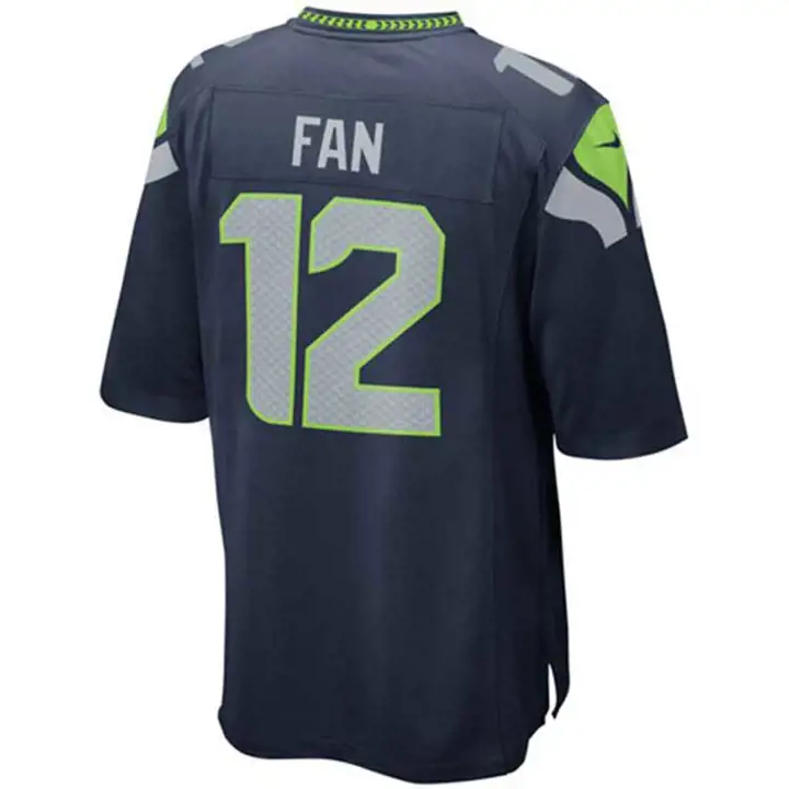Maillot de match NFL pour enfant Seahawks Fan n°12 marine