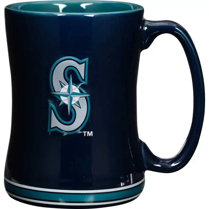 Mug en relief Mariners de 15 oz