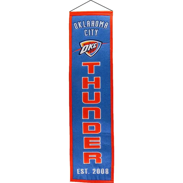 Bannières historiques bleues du Oklahoma City Thunder