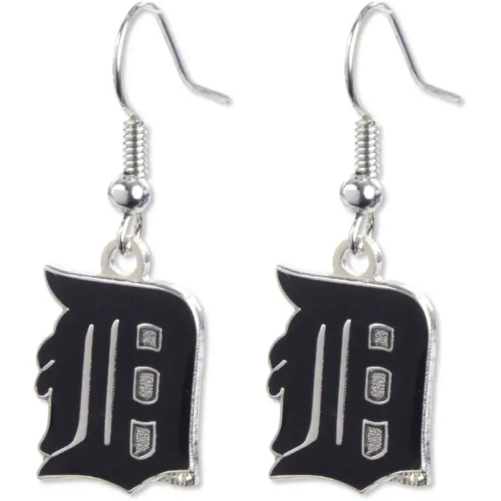 Boucles d'oreilles pendantes logo TIGERS Aminco arg/marine
