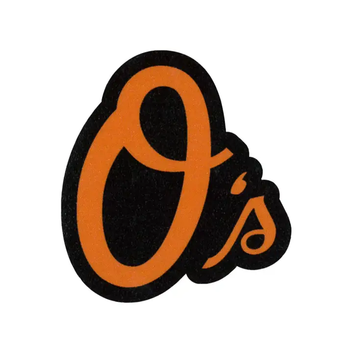 Décalque découpé Orioles 4x4 - O's de couleur