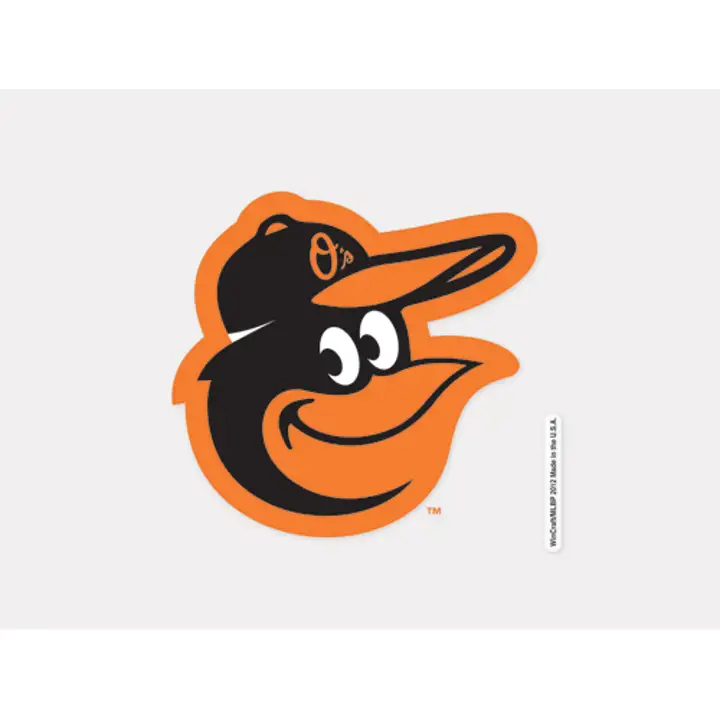 Décalcomanie découpée Orioles 4x4 - Mascotte couleur