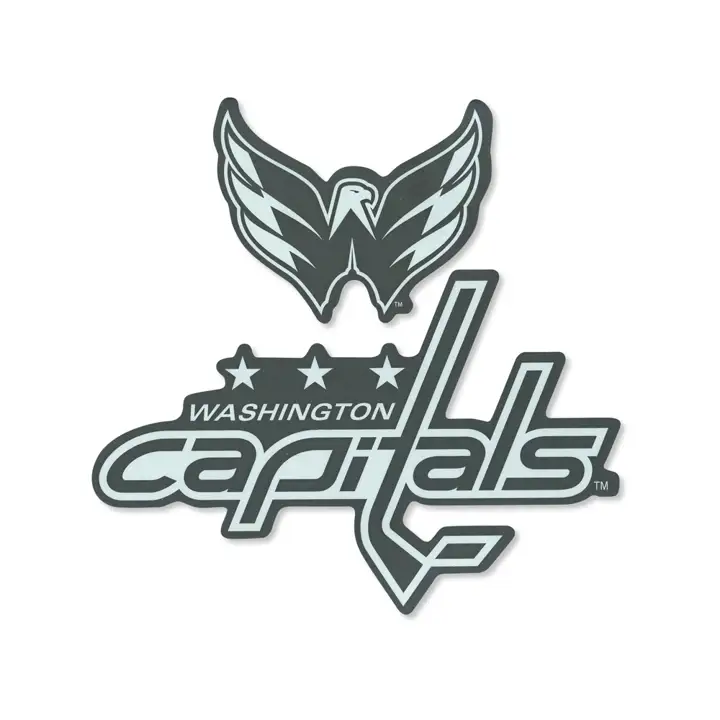 CAPITALS Décalcomanie découpée 8x8 Blanc