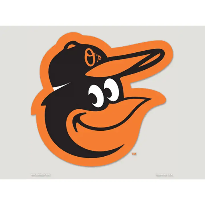 Autocollant découpé en forme d'Oriole 8x8 - TÊTE D'OISEAU en couleur