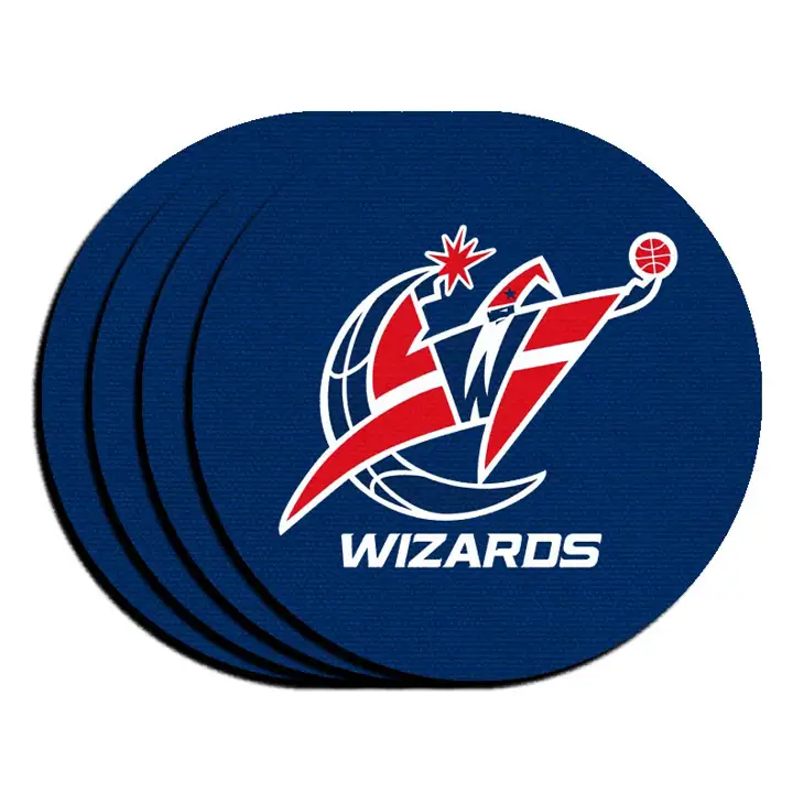 Dessous de verre en néoprène WIZARDS, lot de 4, rouge