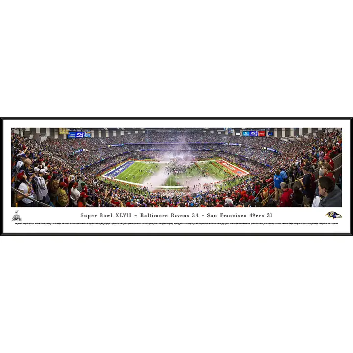 Ravens Panoramic Cadre Standard Champions du Super Bowl
