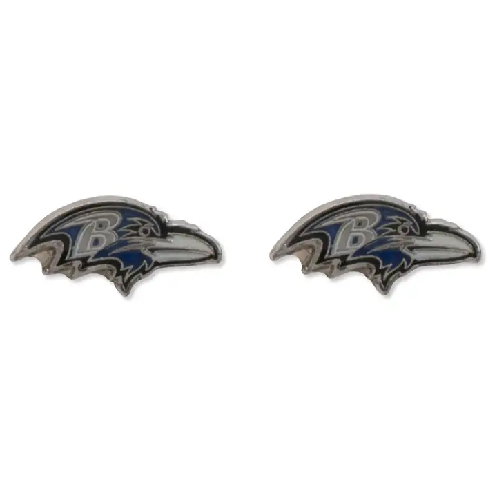 Boucles d'oreilles clous logo Ravens Aminco