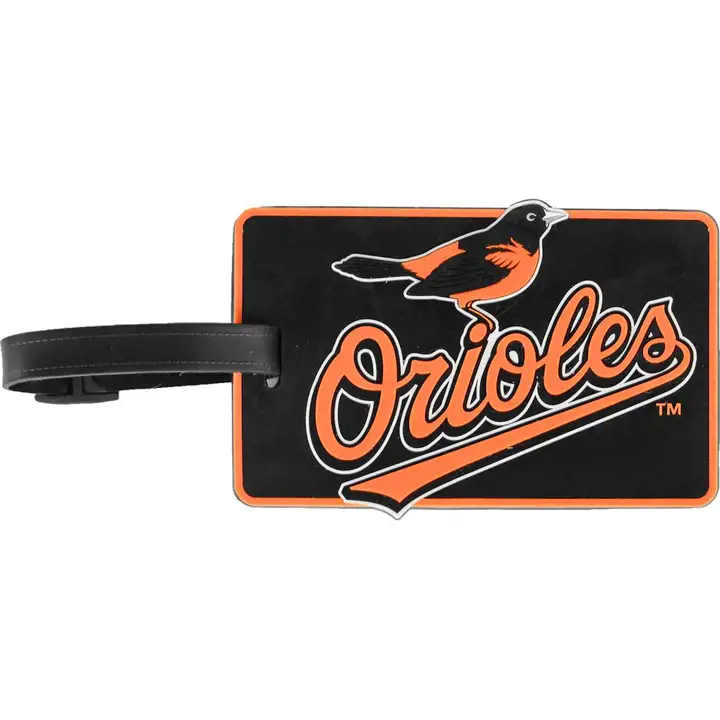 Étiquette de sac souple Orioles noire/orange