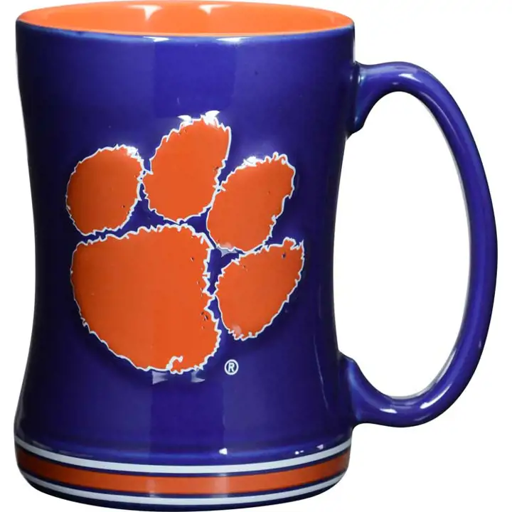 Mug en relief Clemson 14 oz pur