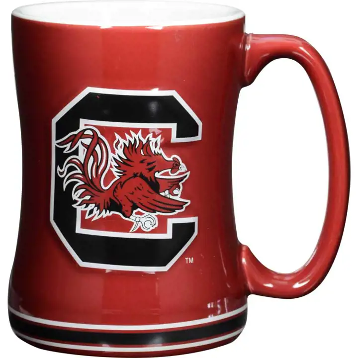 Tasse en relief rouge 400ml Caroline du Sud