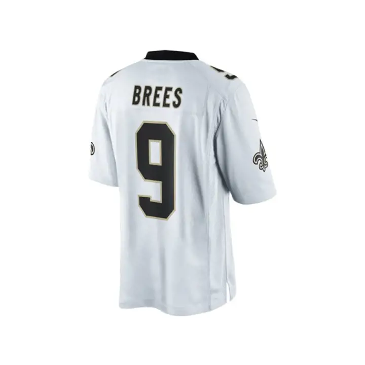 Maillot de match jeune NFL SAINTS Brees blanc
