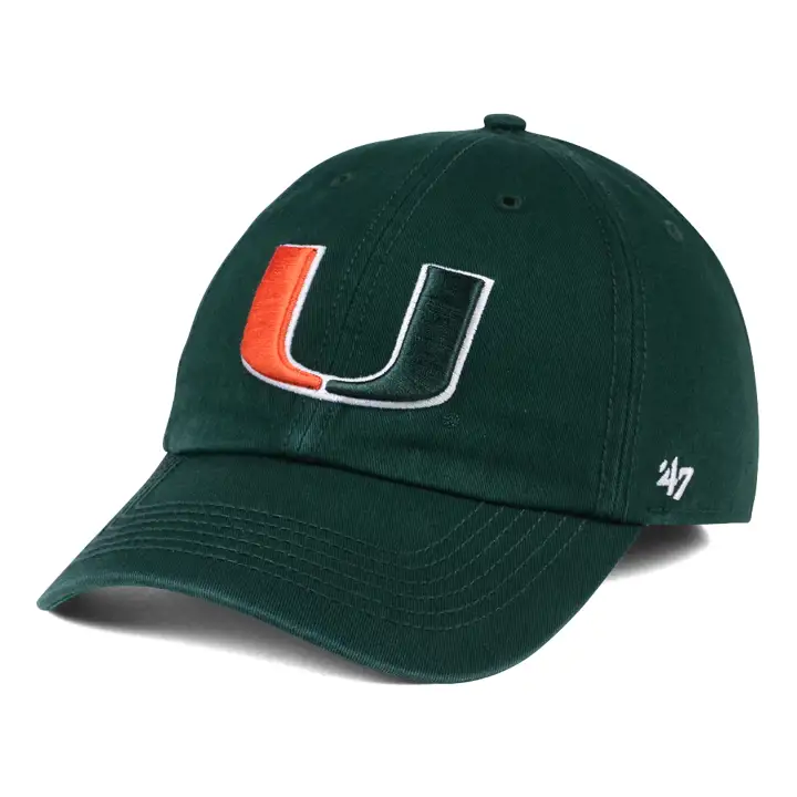 "Miami (FL) NCAA '47 FRANCHISE \"U\" vert"