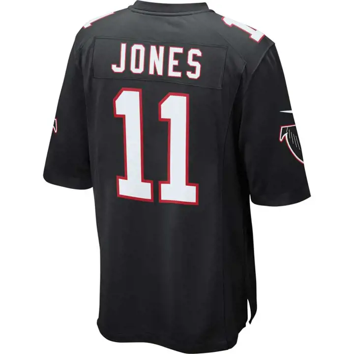 Maillot de match NFL Falcons Jones noir