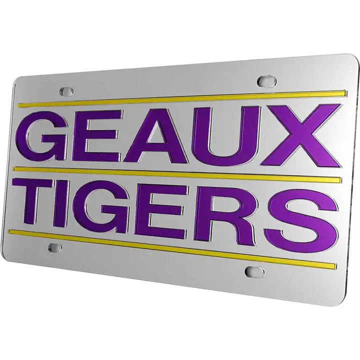 LSU LASER TAG Allez les Tigres silv
