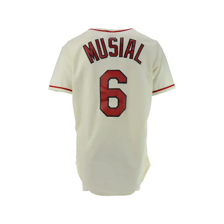 Maillot réplique de supporter STL CARDS MLB Coop Musial ivoire