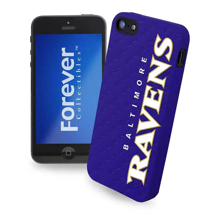 Étui en silicone Ravens pour iPhone 5 avec logo