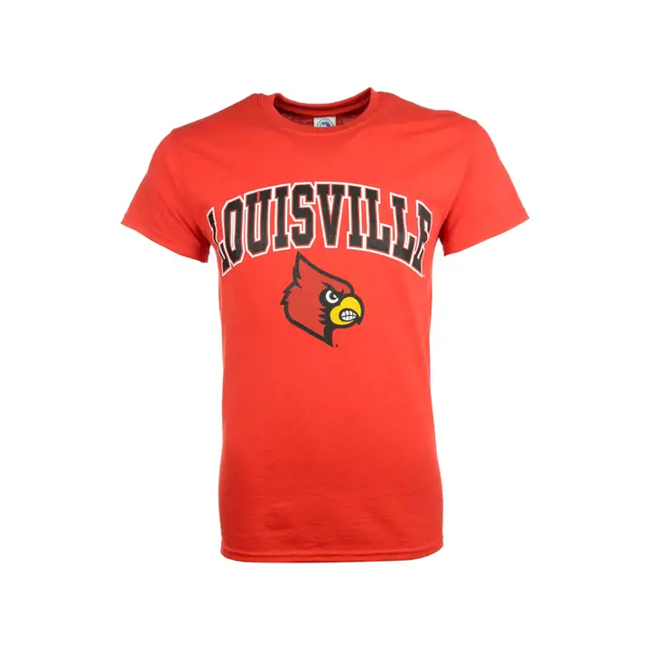 T-shirt Louisville 2F NCAA logo taille moyenne rouge